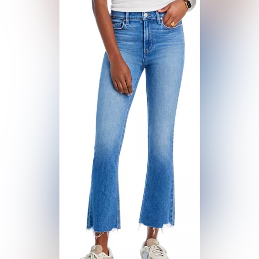PAIGE Colette High-Rise Cropped Flare Jeans